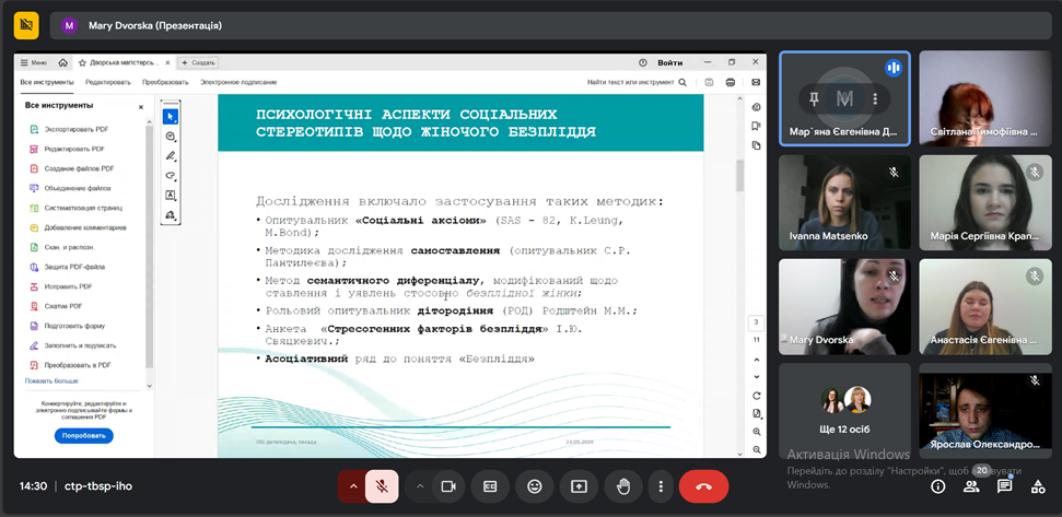 Перші крови в науку Кафедра психології 2